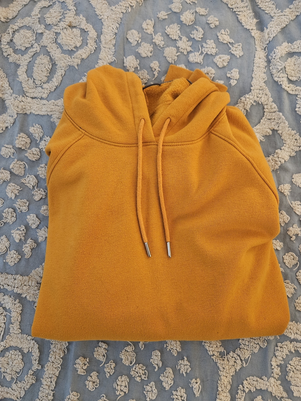 Mustard Yellow Hooded Sweatshirt All In Motion Men's Large